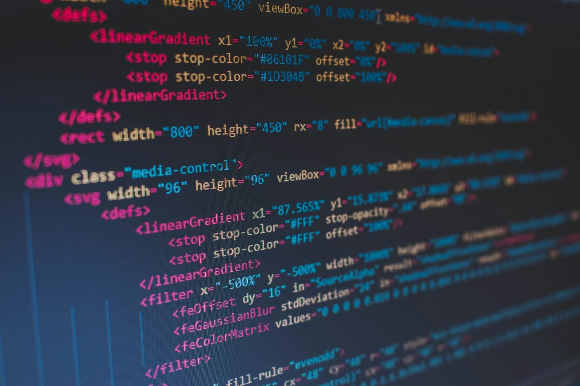 Code on a computer screen